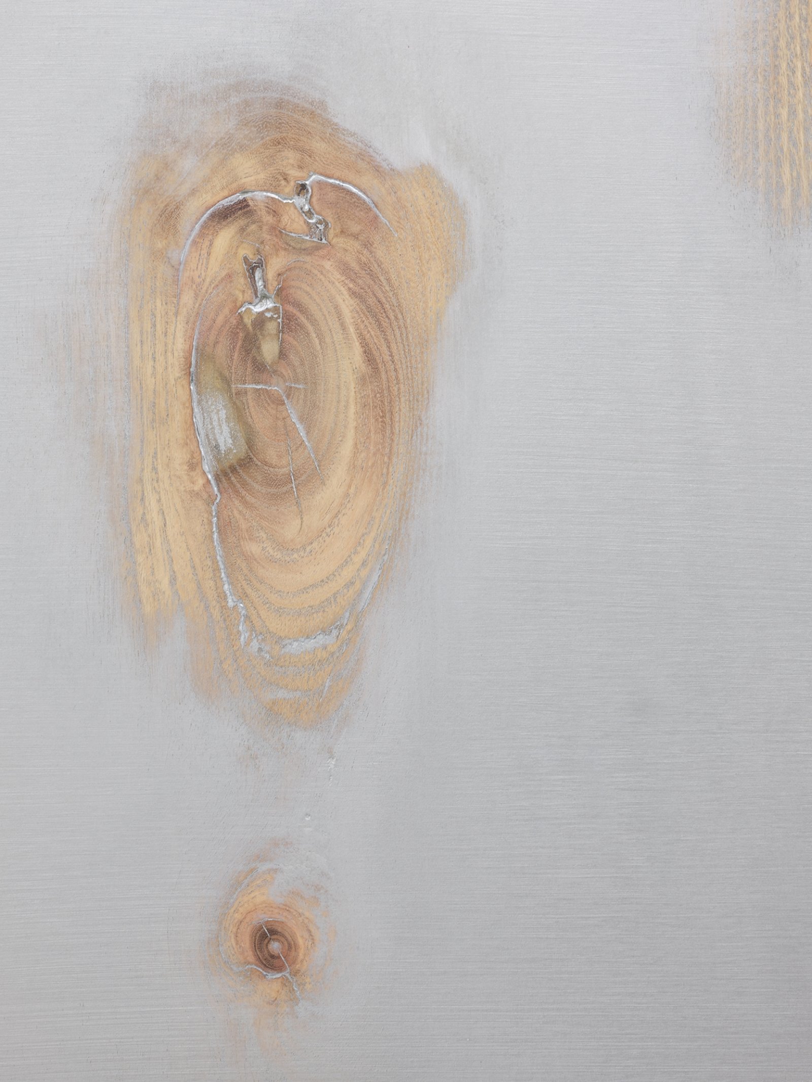 Ashes Withyman, Traceless, no more need to hide (now the old mirror reflects everything) (detail), 2020, basswood wood, honey locust wood, paint, 30 x 23 in. (76 x 57 cm)